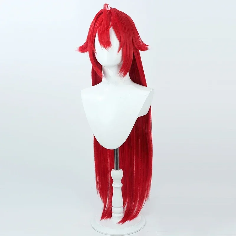 Парик для косплея с красным капюшоном NIKKE богиня победы красная длинная 100 см