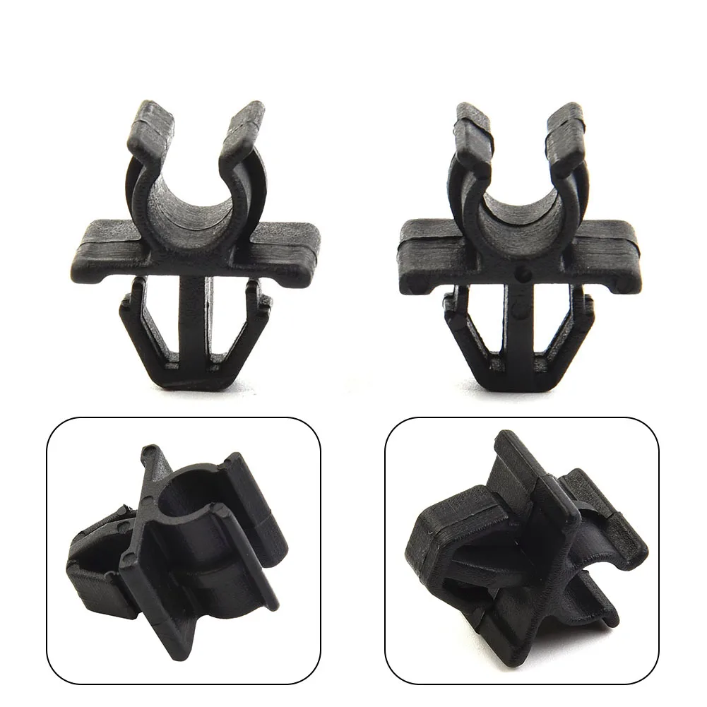 

2x Clip Rod Clip Exterior For Nissan Hood Hood Panels Parts Plastic Car Cars Clamp Bonnet Hood Rod Holder Car Accessories