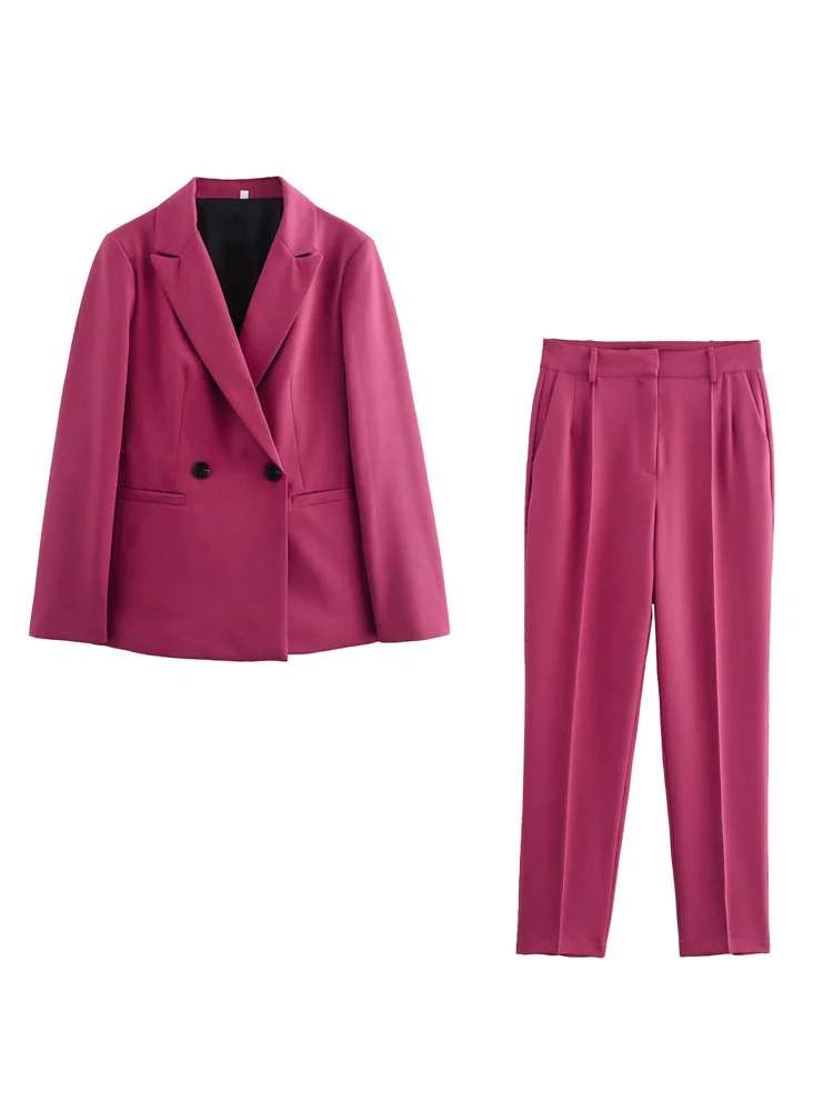 Женский костюм из двух предметов KAOPU ZA двубортный блейзер с поясом на спине или