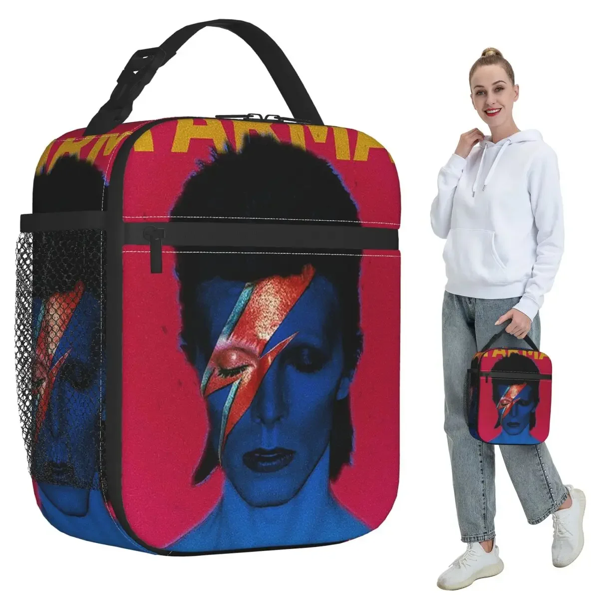 Фото Термосумка для обедов Davids Bowied для женщин, офисная термосумка-холодильник, герметичный контейнер для еды №2