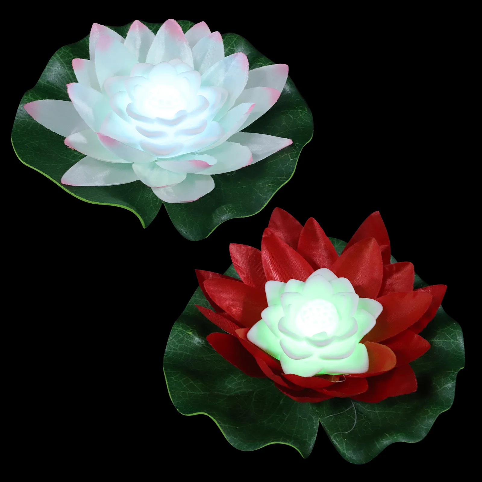 

2Pcs Outdoor Flower Lamps Decorative LED Flower Lights Solar Power Wishing Flower Light