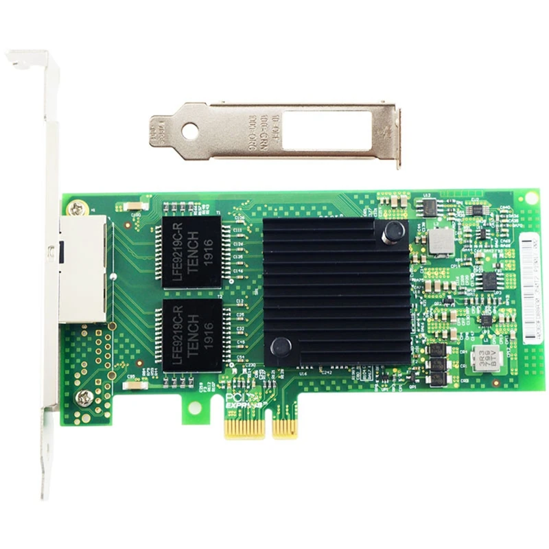 

Чип I350AM2 PCI-E X1 RJ45 Настольный двойной порт Gigabit Ethernet Lan 1000 Мбит/с Сетевая интерфейсная карта для телефона