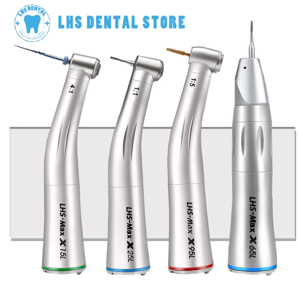 

Dental Contra Angle Low Speed Handpiece With Optic Fiber X95L/X25L//15L/X65L Dentist Tools