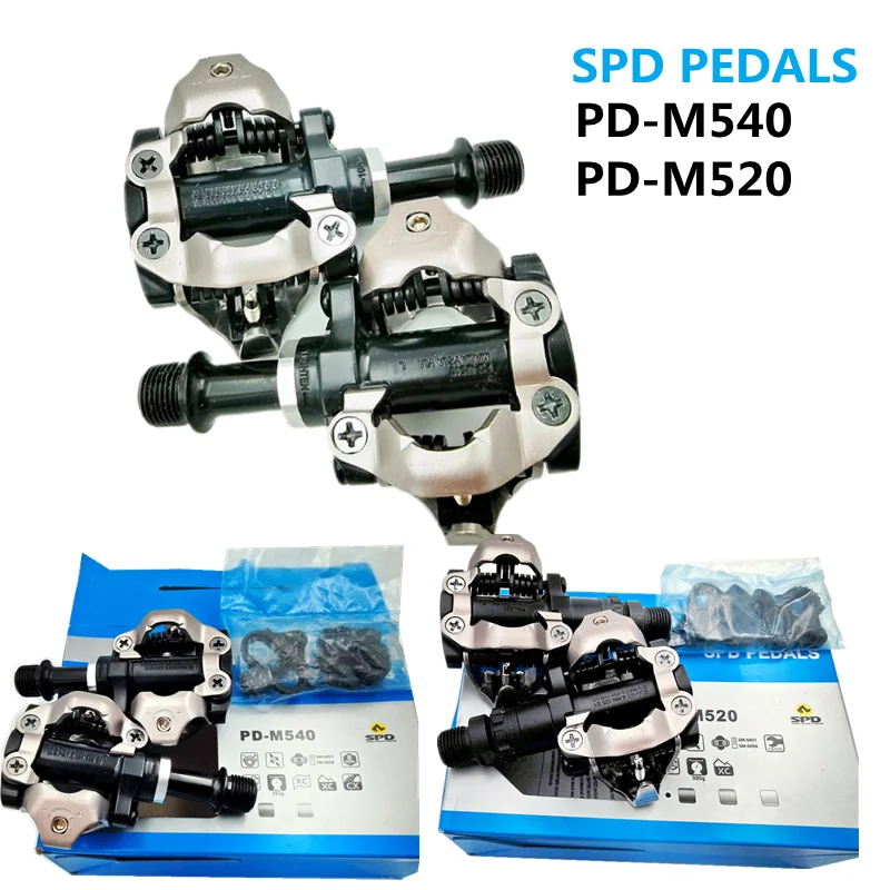 Shimano SPD Pedal PD-M540  PD-M520 Bicycle Pedals MTB Bike Pedals Cycling Bike Self-Locking Pedal PD- M540/520 Bike Accessories