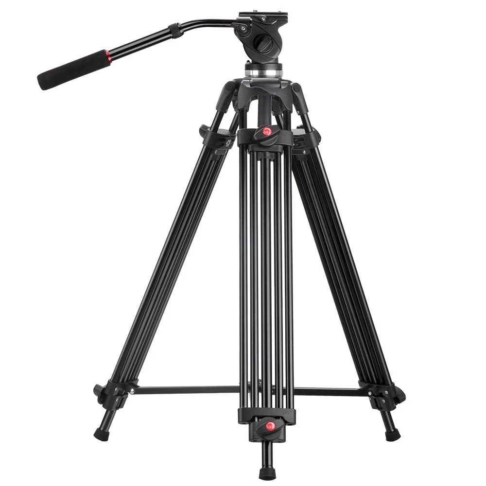 JY-0508  Professional Multitube Tripod Stand Fluid Head For Panoramic Shooting Video Film DSLR Camera enlarge