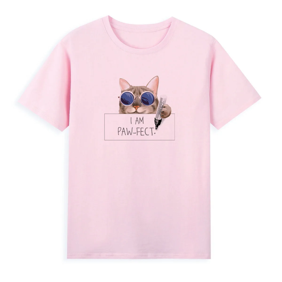 

Popular popular kitten T-shirt cute animal printing tshirt summer ventilated shirt and short sleeves A048