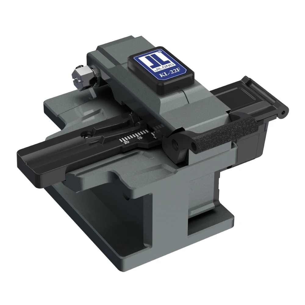 KL-22F JILONG High Quality Fiber Optic Cleaver Pocket Portable Fiber Cleaver Double Fixture Fiber Cleaver Blade Life 48000 Times