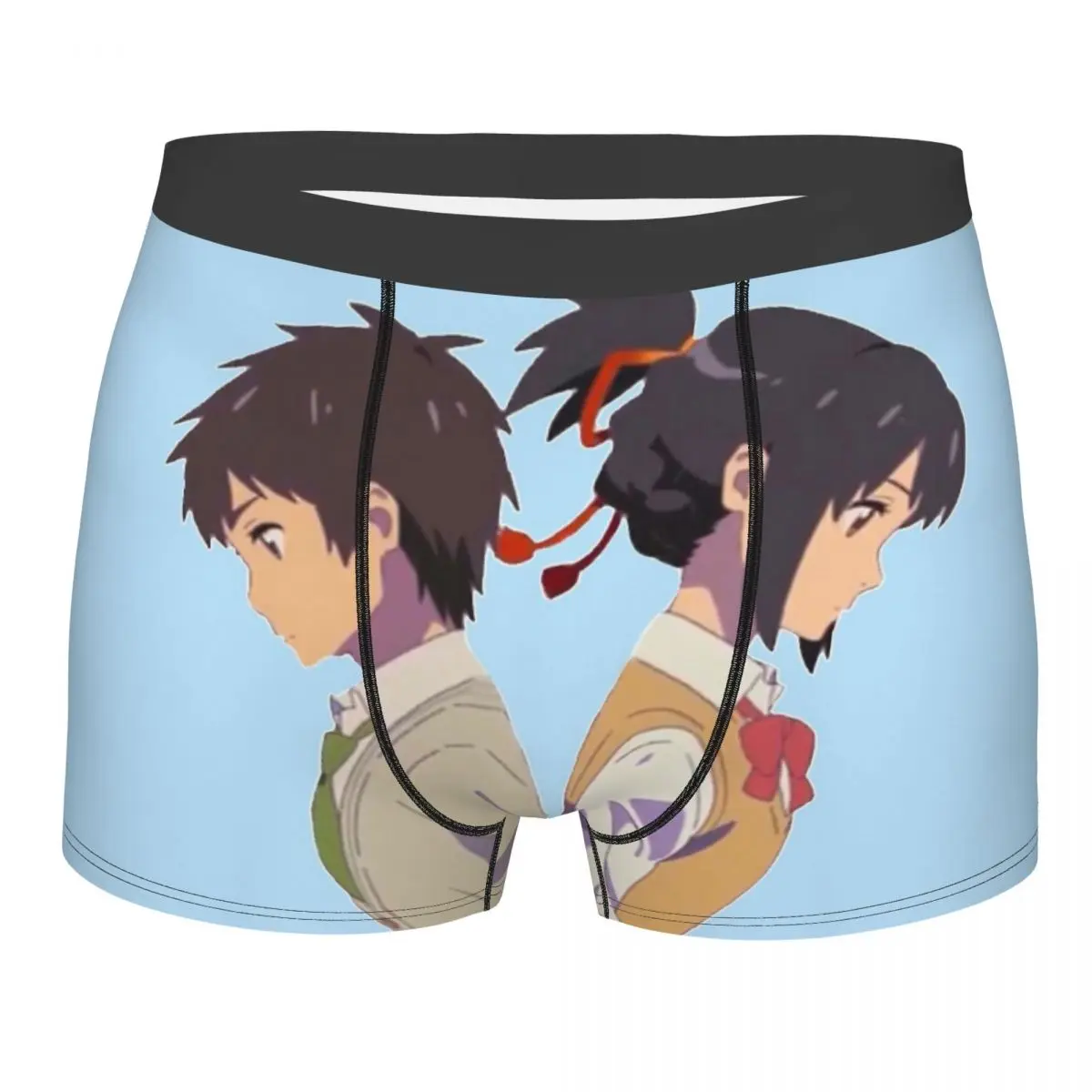 

Kimi No Na Wa Your Name Makoto Shinkai Tachibana Taki Miyamizu Mitsuha трусы Мужское нижнее белье шорты Боксеры