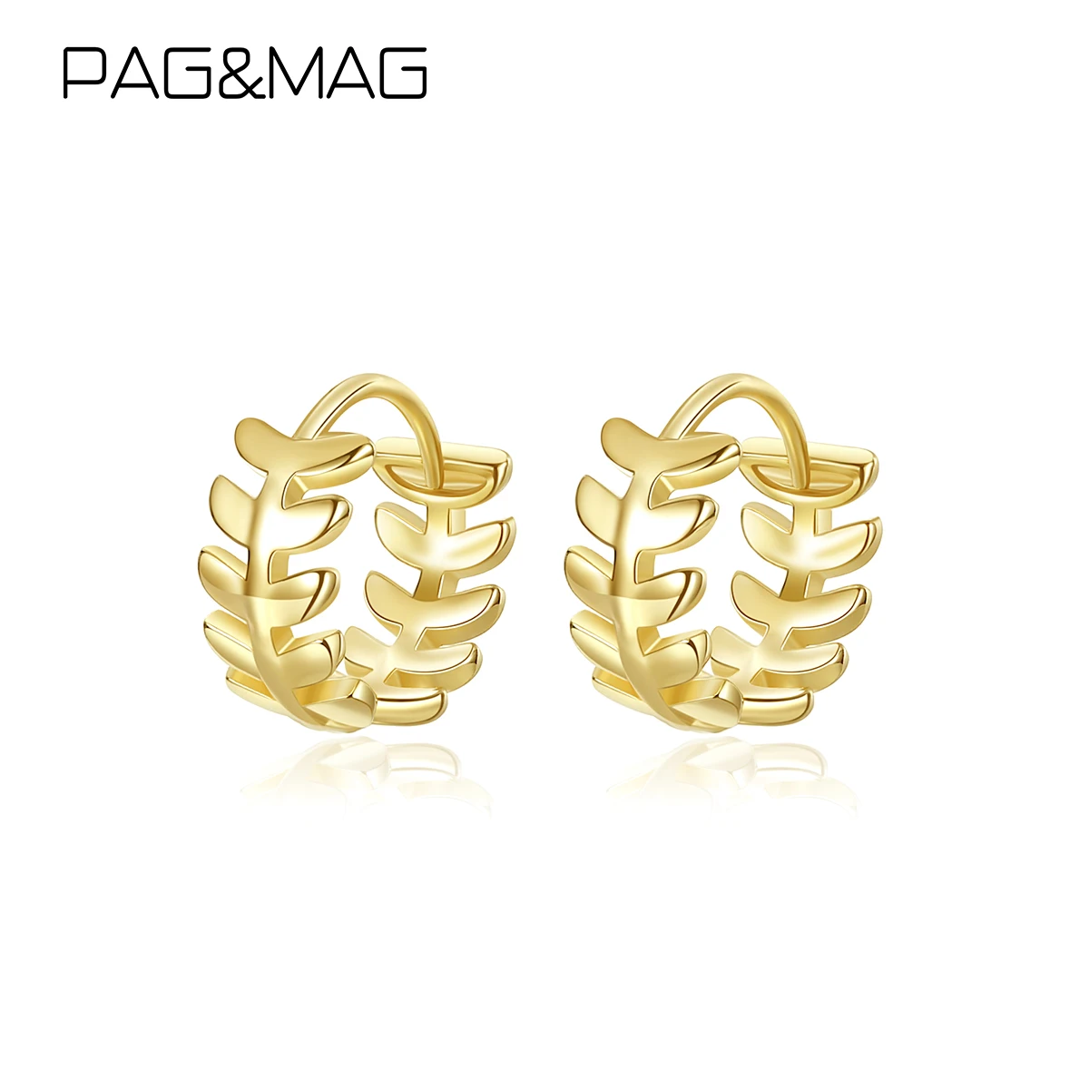 

Простые серьги-кольца в виде листьев из стерлингового серебра 925 пробы, 14 к, золотые, маленькие, круглые, модные, милые, женские, вечерние, кол...