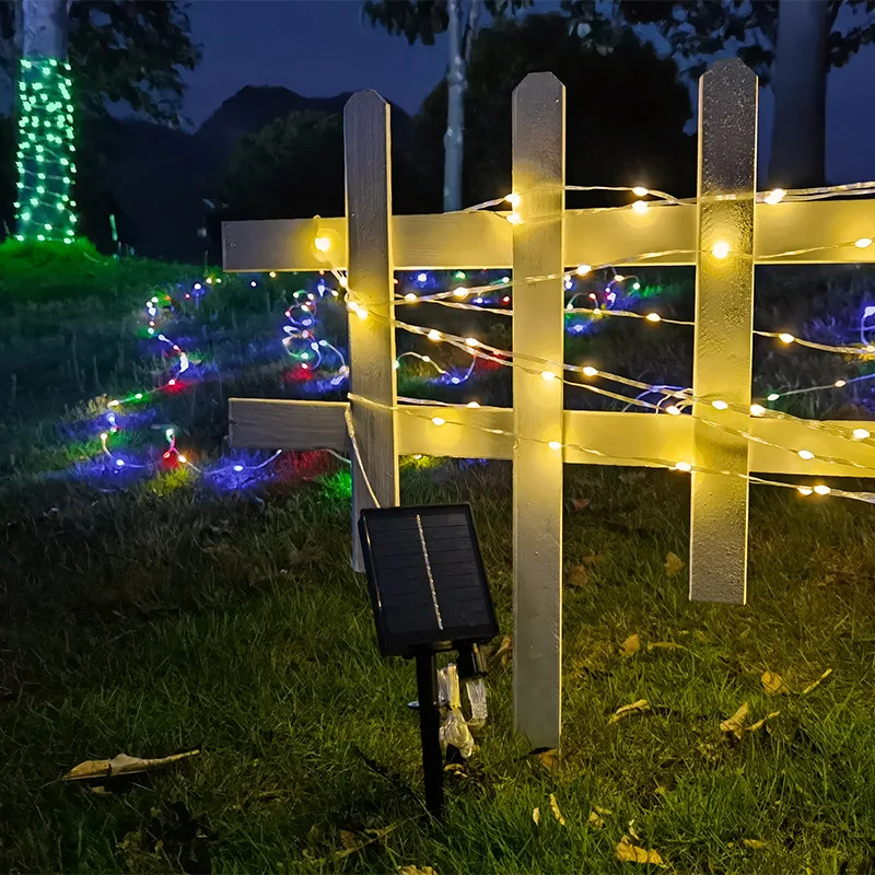 Усовершенствованная Водонепроницаемая гирлянда на солнечной батарее с