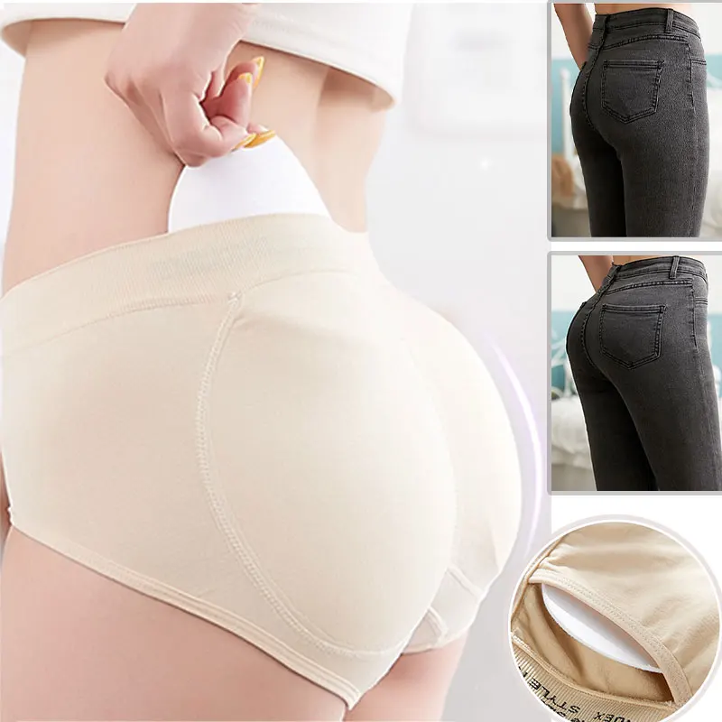 

Sexy Padded Panties Seamless Bottom Panties Buttocks Push Up Lingerie Women's Underwear Good Quality Butt Lift Briefs 1Pcs