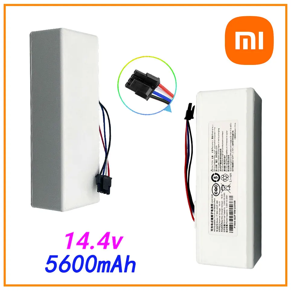 

5600mAh Xiaomi 14.4V New Rechargeable Li-Ion Battery for Xiaomi Mijia Mi Sweeping Robot Vacuum Cleaner 1C P1904-4S1P-MM
