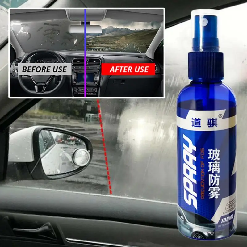 

New 100ml Car Window Sight Coating Spray Glass Cleaner Waterproof Rainproof Anti-Fog Agent Water Repellent Auto Accessories