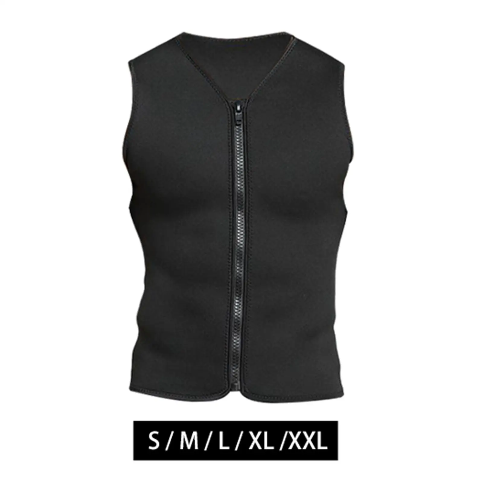 

Men's Wetsuit Top Diving Vest Front Zipper Quick Dry Swimwear Top Swim Surf for Water Sports Scuba Diving Surfing Youth Sailing