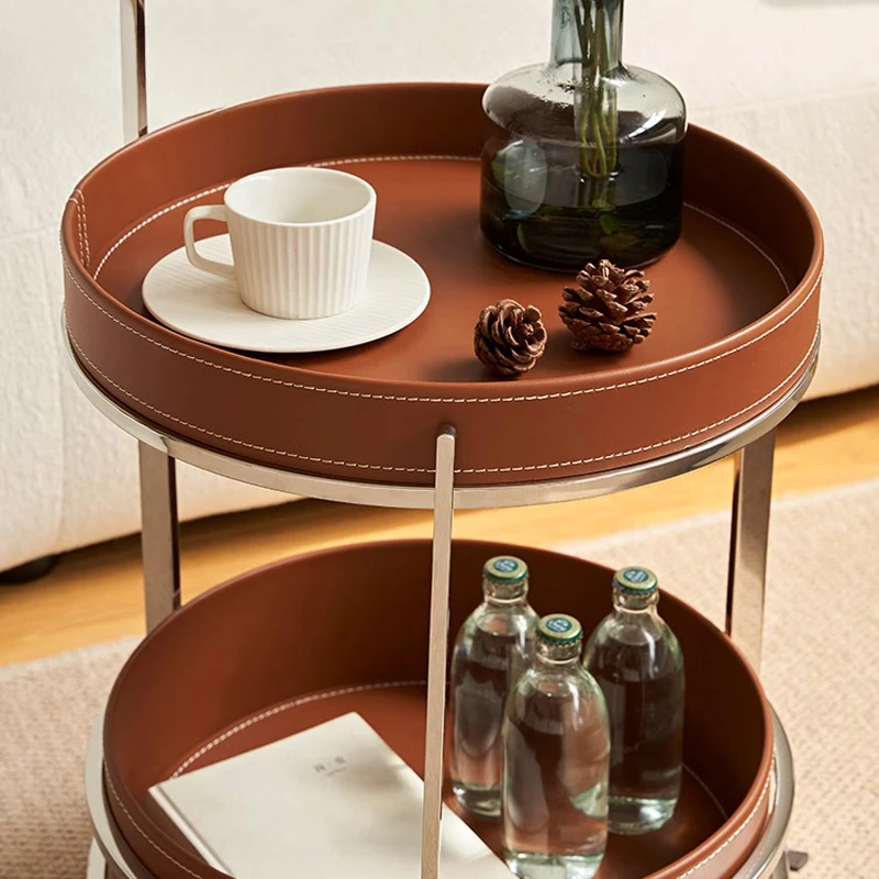 Многофункциональная тележка для гостиниц Двухуровневая Тележка из нержавеющей