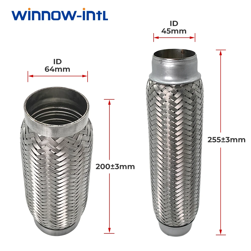 45 мм 64 автомобильные гибкие выхлопные трубы гибкое соединение оплетка сильфон из