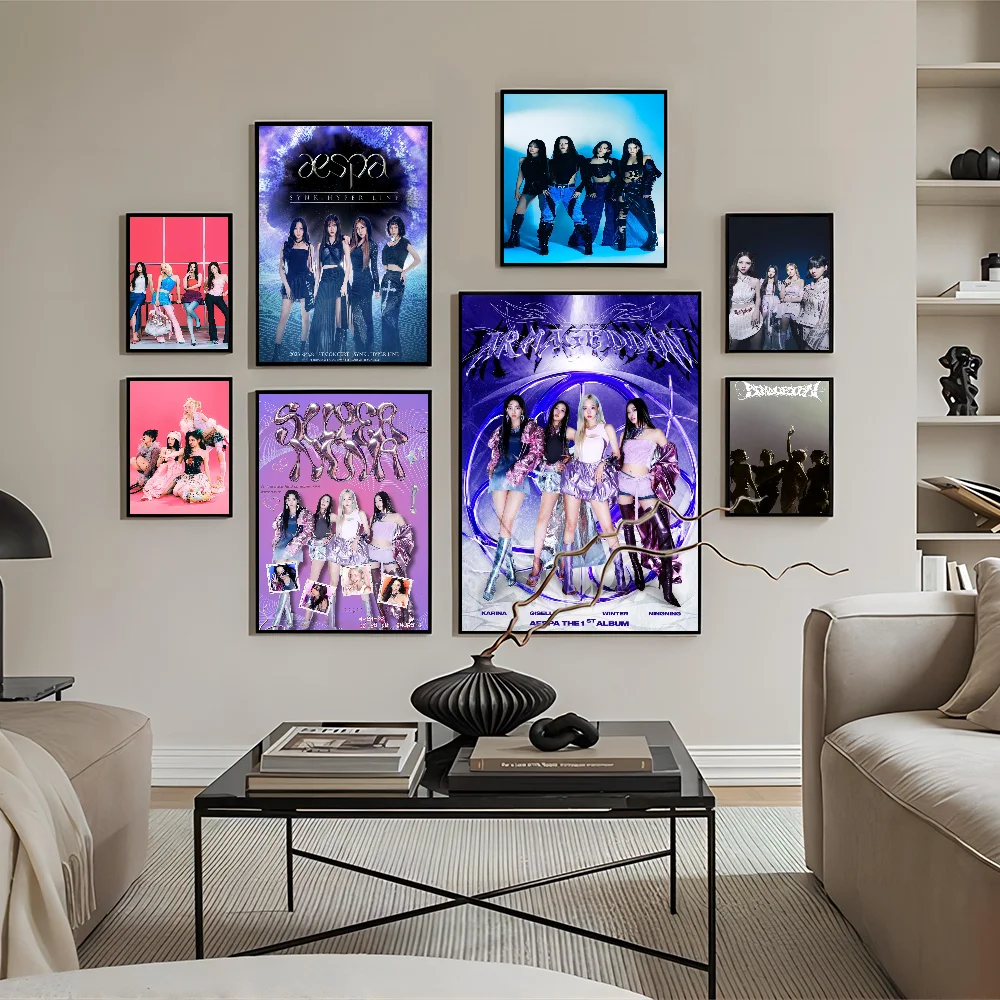 Kpop A-Aespa Hanging Bohemian Tapestry Wall Tapestries Mandala Kawaii Room Decor