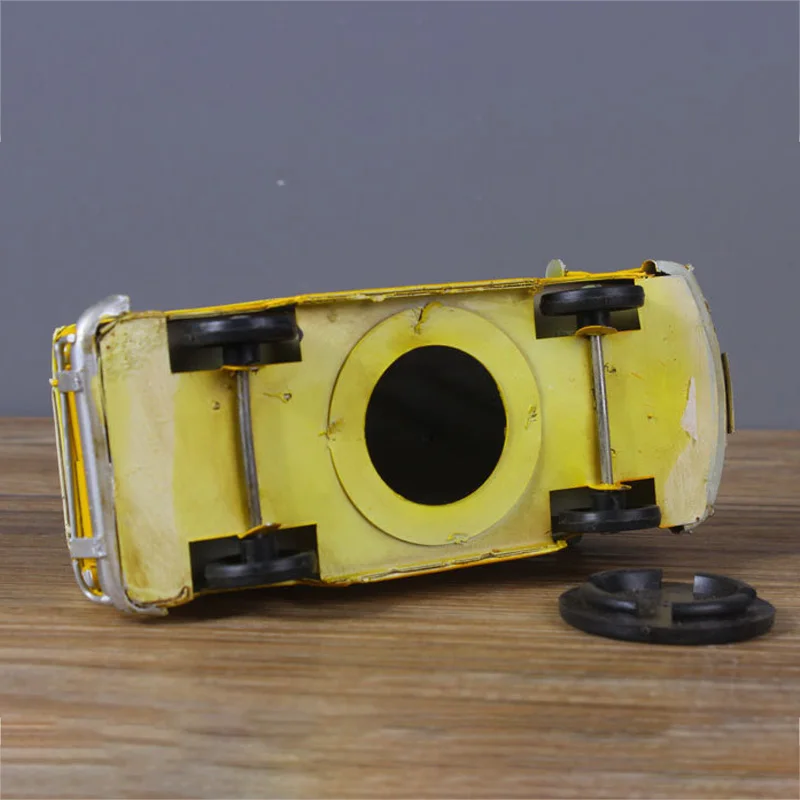 Винтажная металлическая модель автомобиля в стиле ретро многофункциональный