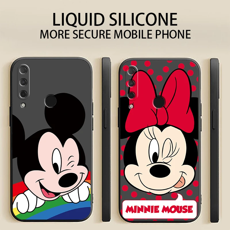 

Disney Mickey Minnie Phone Case For HUAWEI P Smart 2020 2019 Z 2021 Black ShockProof Shell Smartphone Luxury Ultra Coque