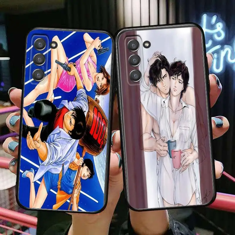

For SamSung Galaxy S6 S7 S8 S9 S10E S20 S21 S5 S30 Plus S20 Fe 5G Lite Ultra Edge Phone Case Black Cover City Hunter
