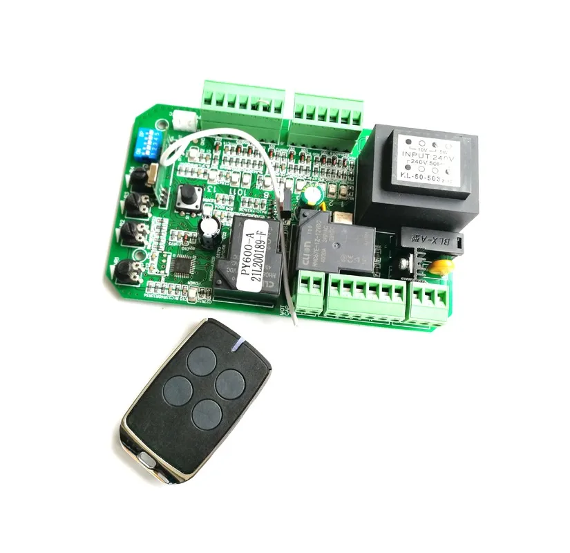 

AC110v 220V 2 keyfob circuit board control card mother board for sliding gate opener motor(PY600ac SL600 SL1500 PY800 model)