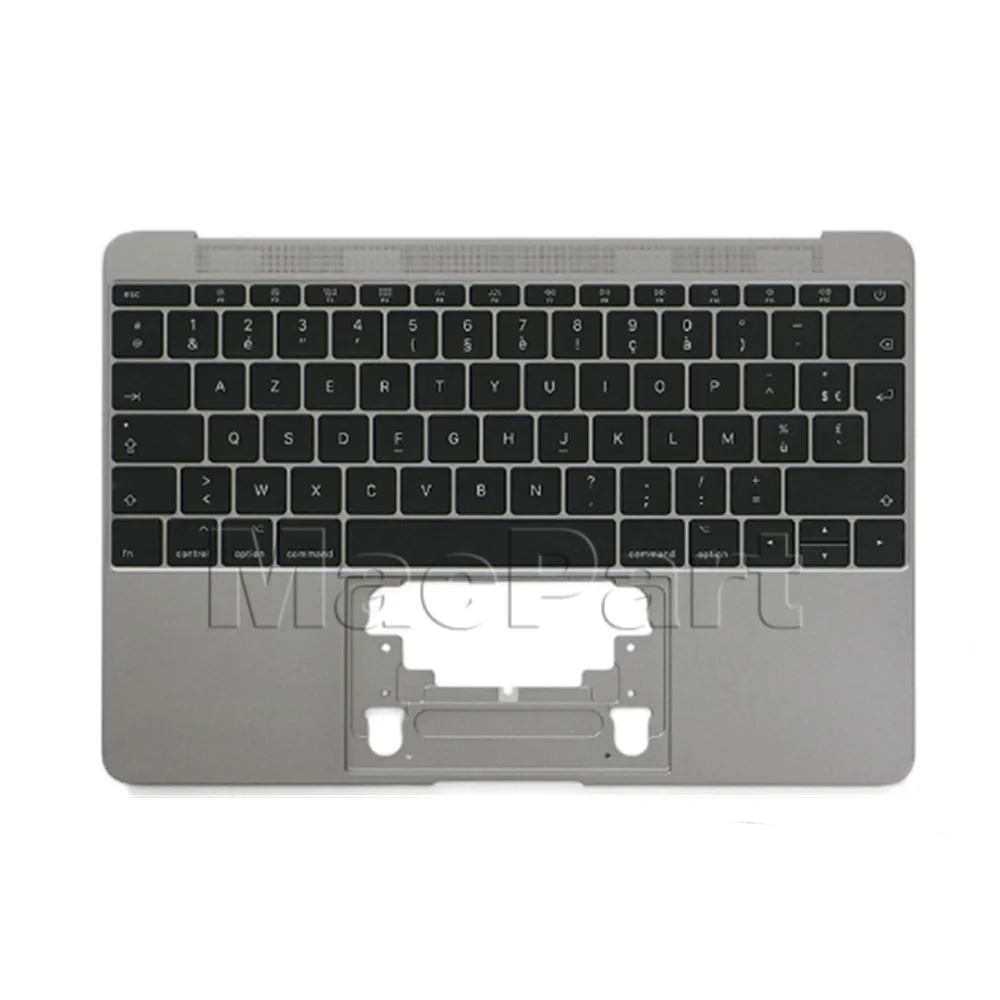 Серый чехол Topcase Для Macbook 12 дюймов A1534 с клавиатурой США Великобритания немецкий