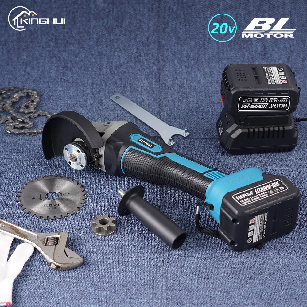 

800W 18V 100mm/125mm Brushless Cordless Impact Angle Grinder Cutting Machine Grinding Polisher For Makita Battery Power Tool