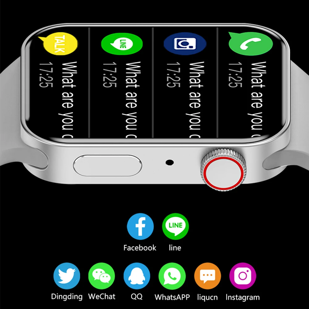 Смарт-часы IWO 15 Series 8 T100 Max наручные часы с функцией распознавания лица Bluetooth NFC