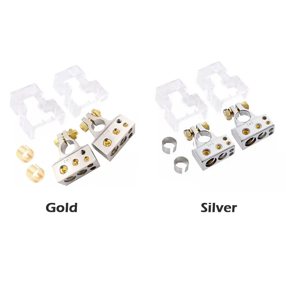 

6 шт./компл. Замена для автомобильных аксессуаров сверхмощный проводной соединитель положительный отрицательный с клеммой батареи Shims Груз...