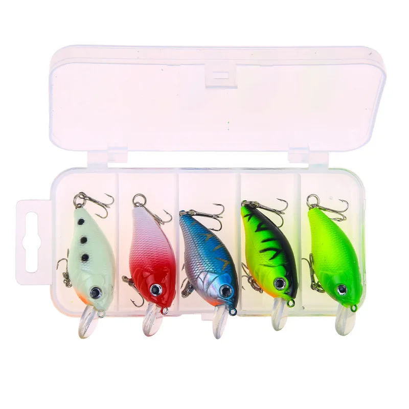 

Fishing Lures Baits, Fishing Lure Swimbaits Micro Crank Baits Topwater Lures for Freshwater Saltwater Trout Perch with Box