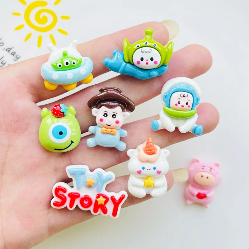 

10 шт. новые милые Мультяшные аниме животные История игрушек полимерные Diy модные украшения вечерние телефон Шпилька для волос аксессуары