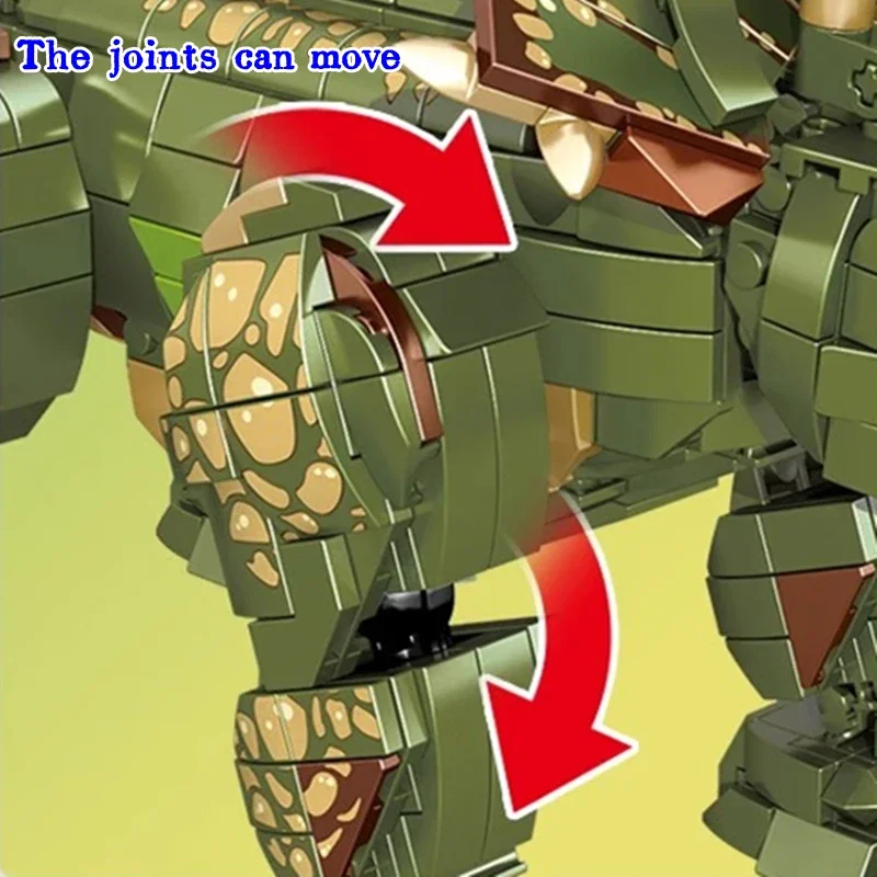 SEMBO динозавр строительные блоки трицератопс модель мелкие частицы собранная