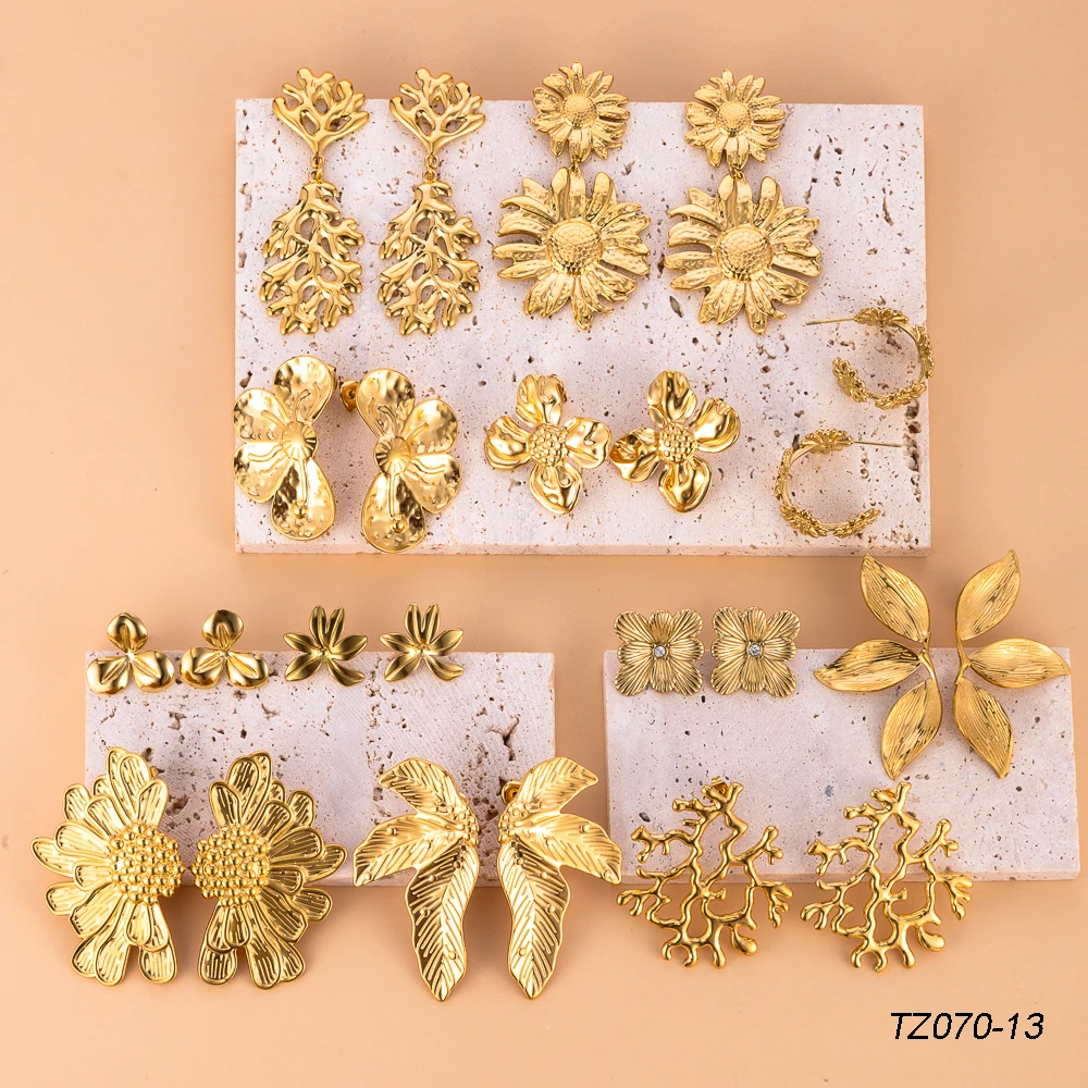 Эксклюзивные Винтажные серьги-нестандартный полосатый цветочный дизайн с