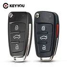 Складной флип-чехол KEYYOU на 34 кнопок для Audi A6L Q7 A2 A3 A4 A6 A8 TT 2008 2009 2010 2011