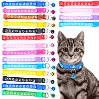 pet collar dog collar with bell pet necklace cute reflective adjustable collar for small dogs animals chihuahua dog accessories