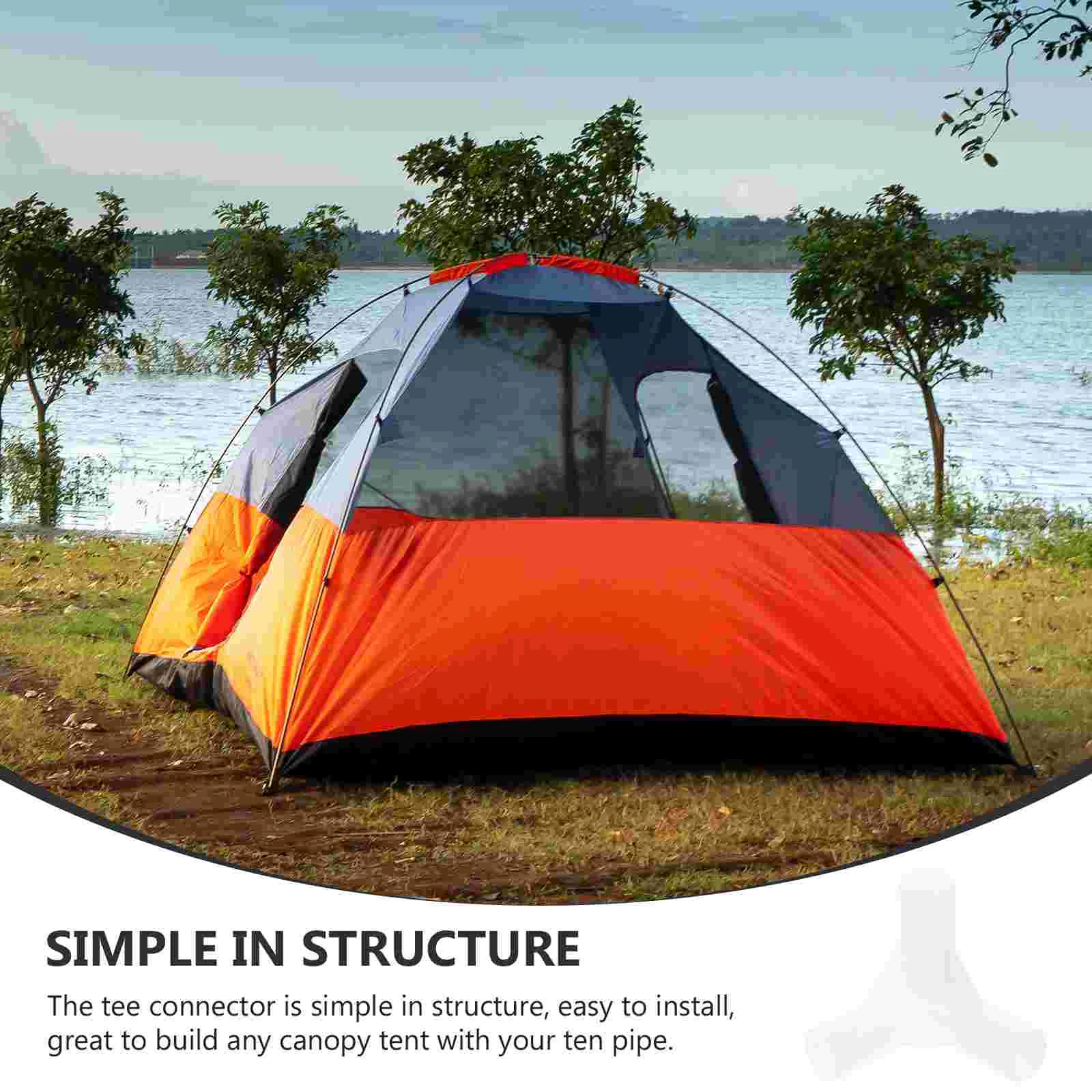 20 шт. тройник фитинги для труб беседки навес палатка прямоугольный пластикового