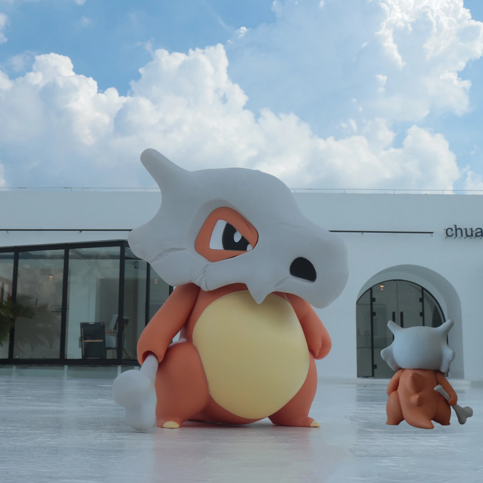 

Pokemon Premium Oversized 1/1 Cubone Figure Doll Model Toys Ornaments Collectible Kids Toy Birthday Christmas Gifts