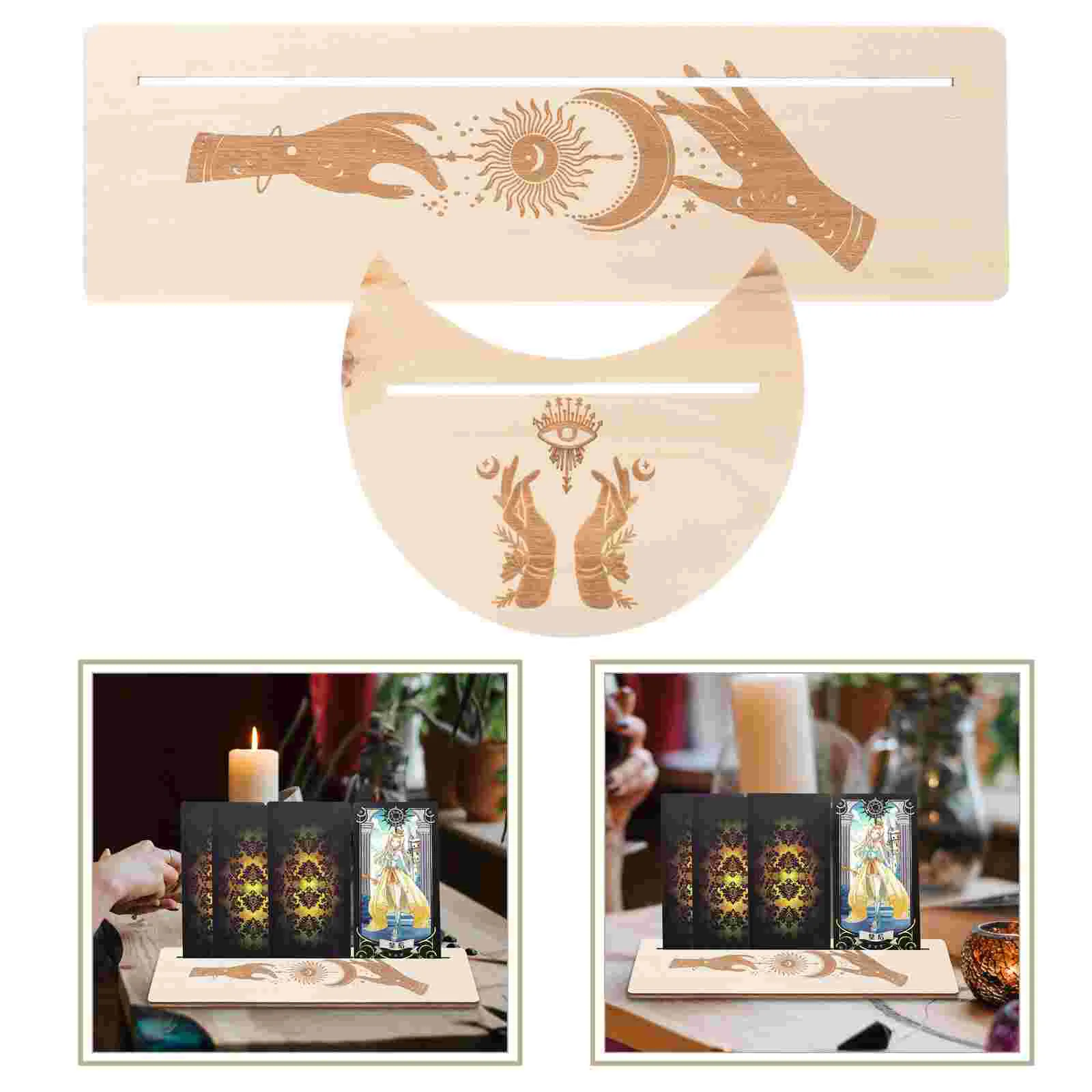 

Аксессуары Tarot держатель для карт Moon Decor, деревянный стол для выставки