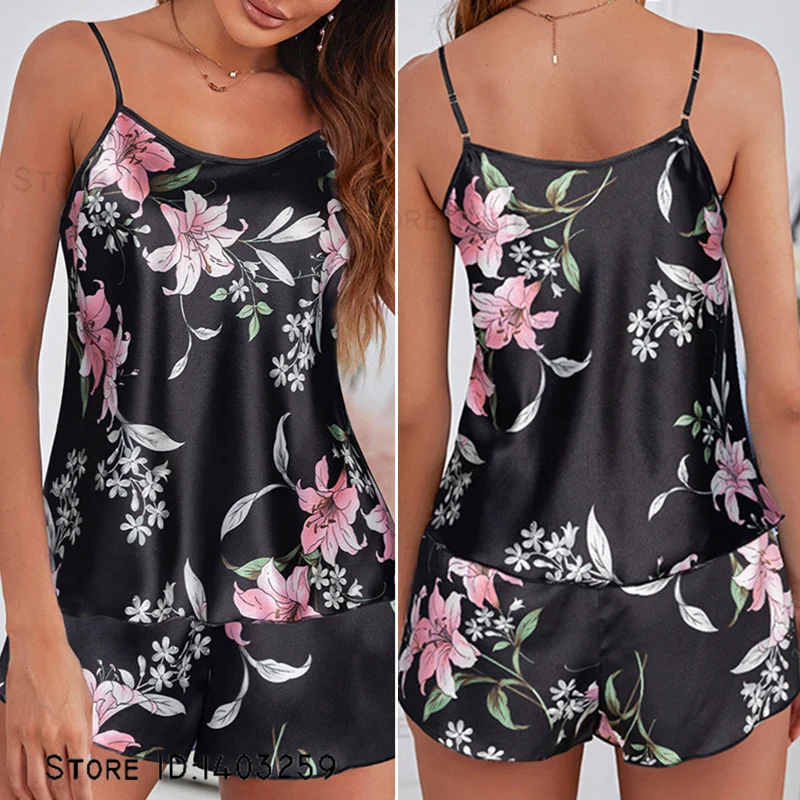 Сексуальный женский пижамный комплект из 2 предметов на подтяжках нижнее белье