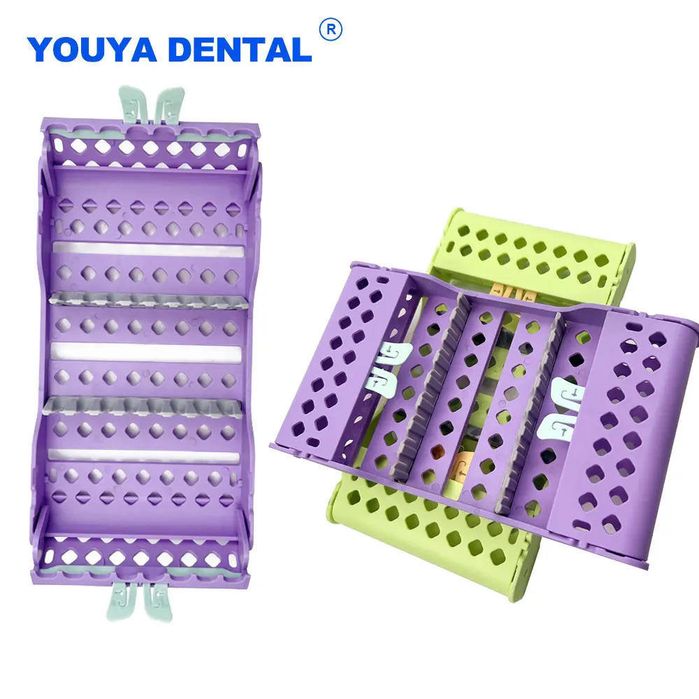 

Dental 135℃ Sterilization Rack Composite Resin Filler Spatulas Instrument Holder Placing Case Autoclavable Dentist Tools 8 Hole