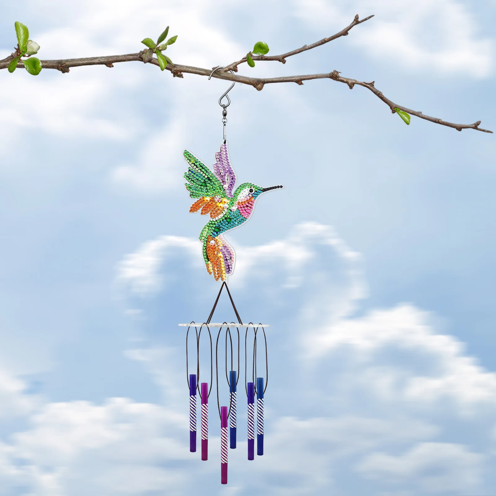 

5D Diamond Painting DIY Wind Chime Pendant Acrylic Window Decoration Garden Suncatcher Room Decoration Aesthetic Accessories