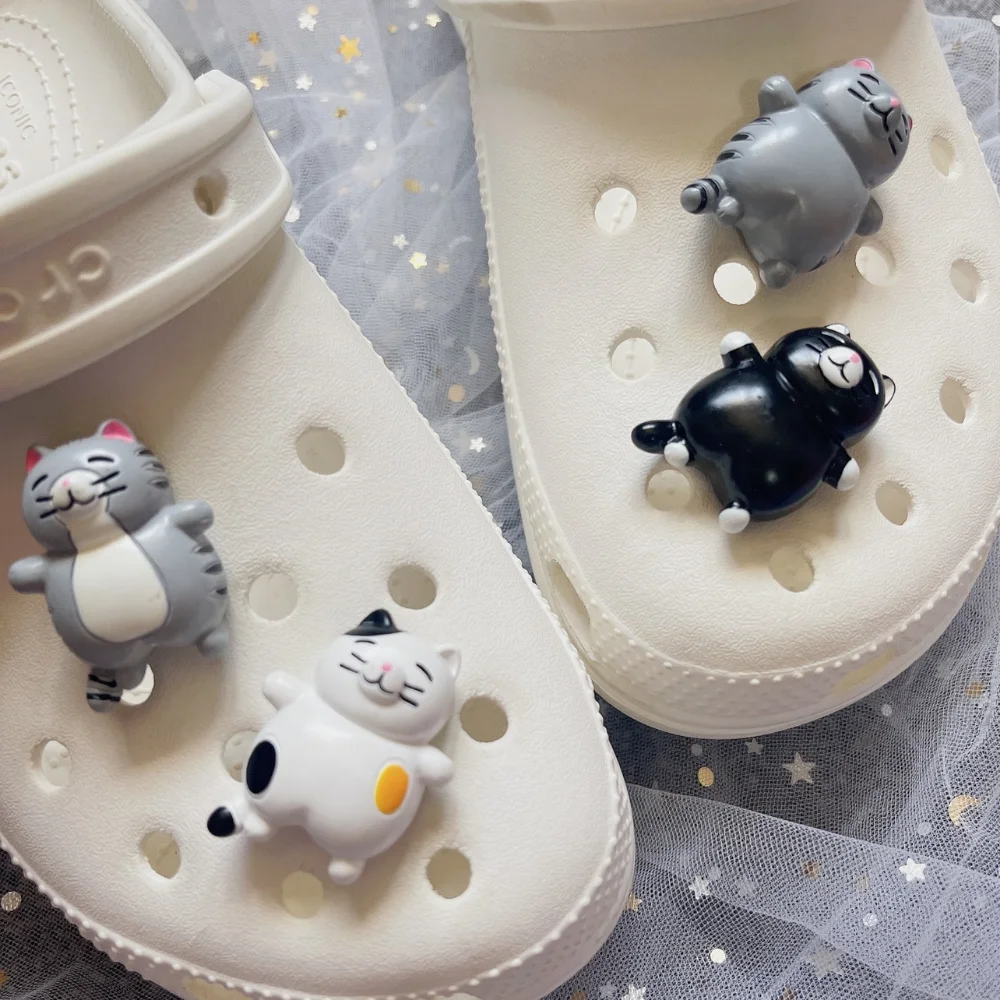 

Diy Cute Cartoon Shoes Charms for Croc Various Cats Garden Shoe Buckle High Quality Croc Accessories Decoration for Girls