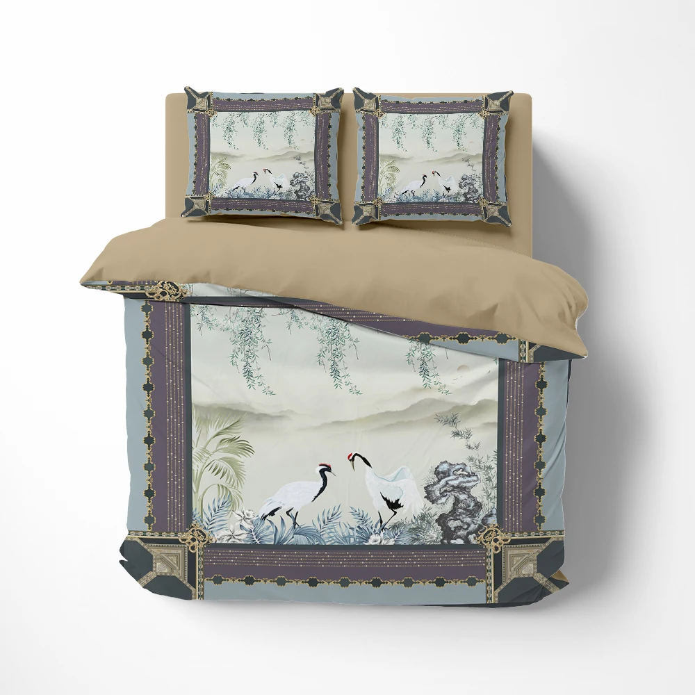 Комплект постельного белья с пододеяльником и 2 спальнями |