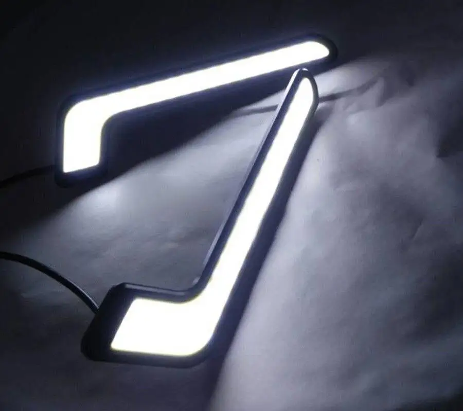 

1Pair Universal Waterproof Daytime Running lights COB Fog Lamp Car Styling Led Day light DRL Lamp Auto Car Working Light