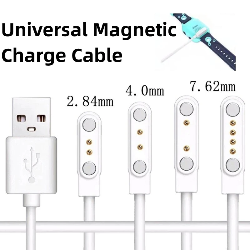 USB Детские умные часы Универсальный Магнитный зарядный кабель 2 штырька маленькая бытовая техника умный браслет игрушка зарядный кабель