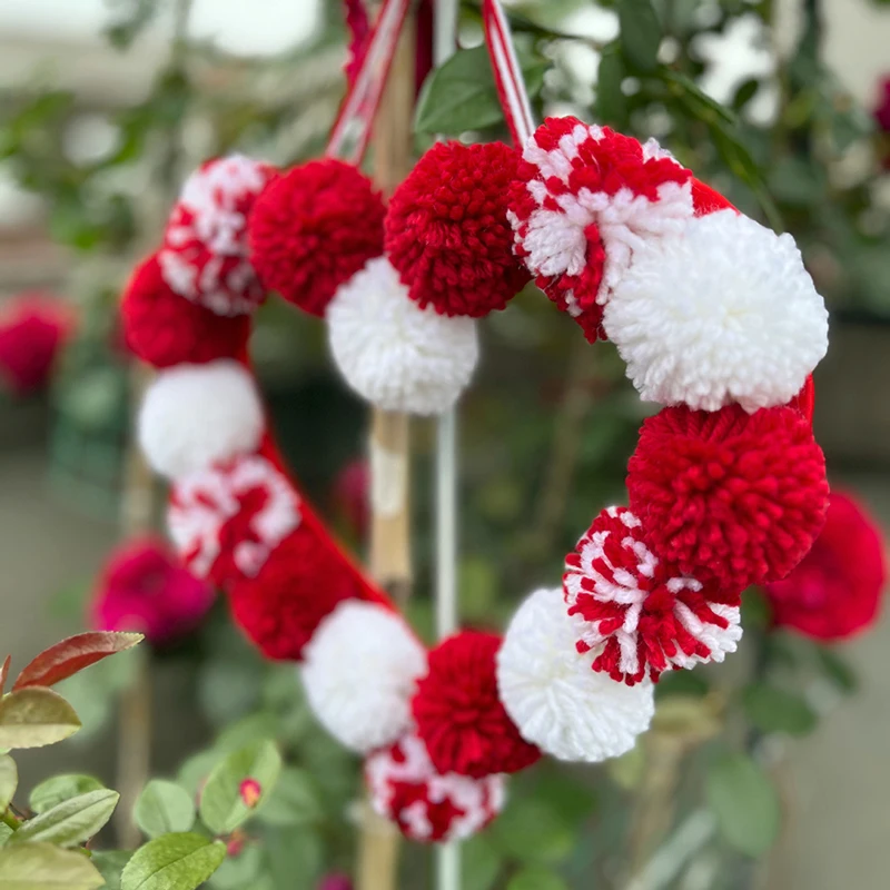 Венок на День Святого Валентина в форме сердца красочная гирлянда искусственный