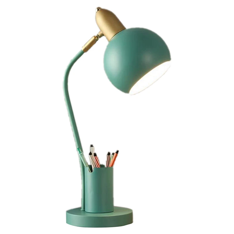 

Art LED Fashion Simple Desk Lamp Eye Protection Dimming Metal Table Lamp Living Room Bedroom Office Home Decor US Plug