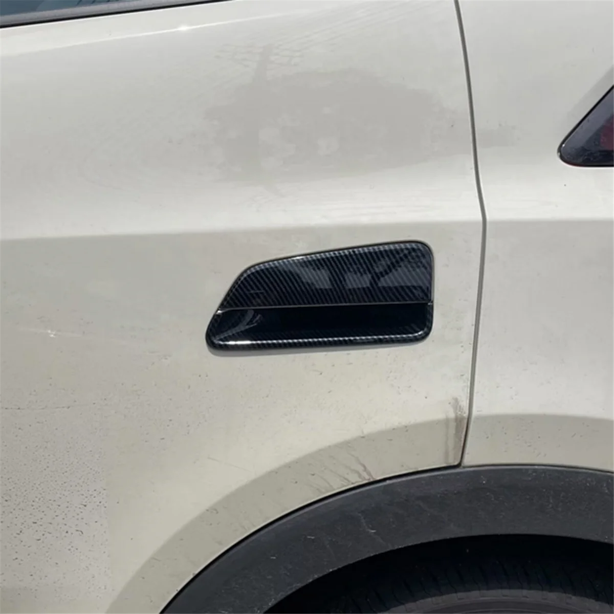 Цветной чехол из углеродного волокна для наружной дверной ручки автомобиля