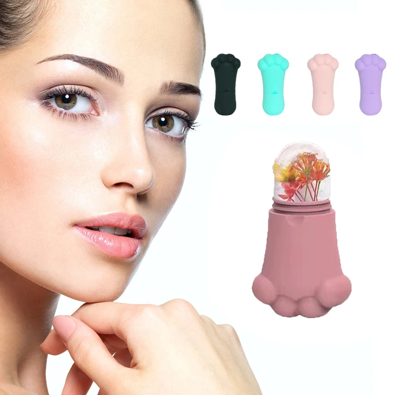

Silicone Ice Massage Cups Reusable Icing Cooling Cold Massage Roller Freezable Face Massager for Muscle Cold Therapy