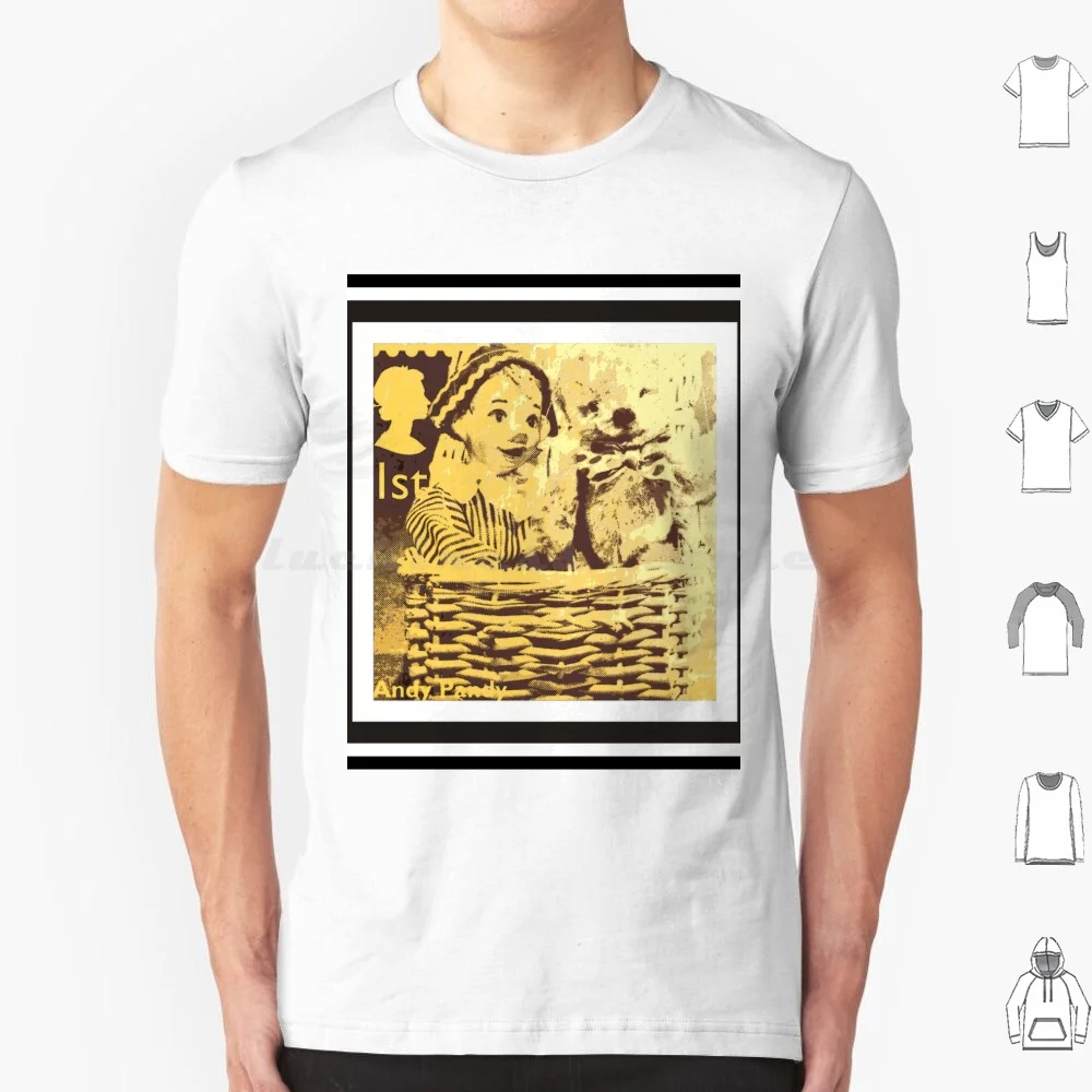 Женская футболка большого размера с принтом Энди Панди из 100% хлопка в стиле